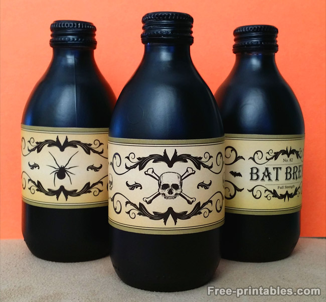 FREE Printable Potion Bottle labels for Halloween