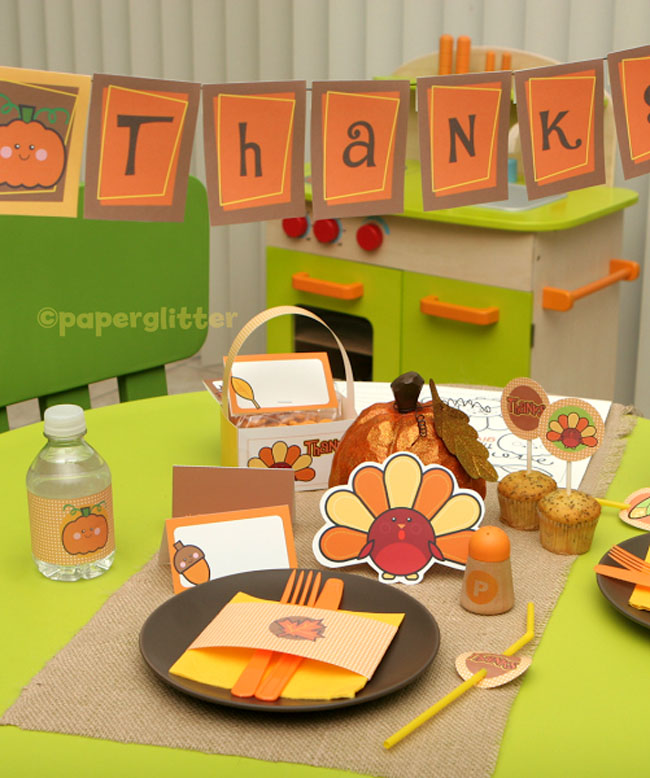 Free Printable Thanksgiving and Fall Kit