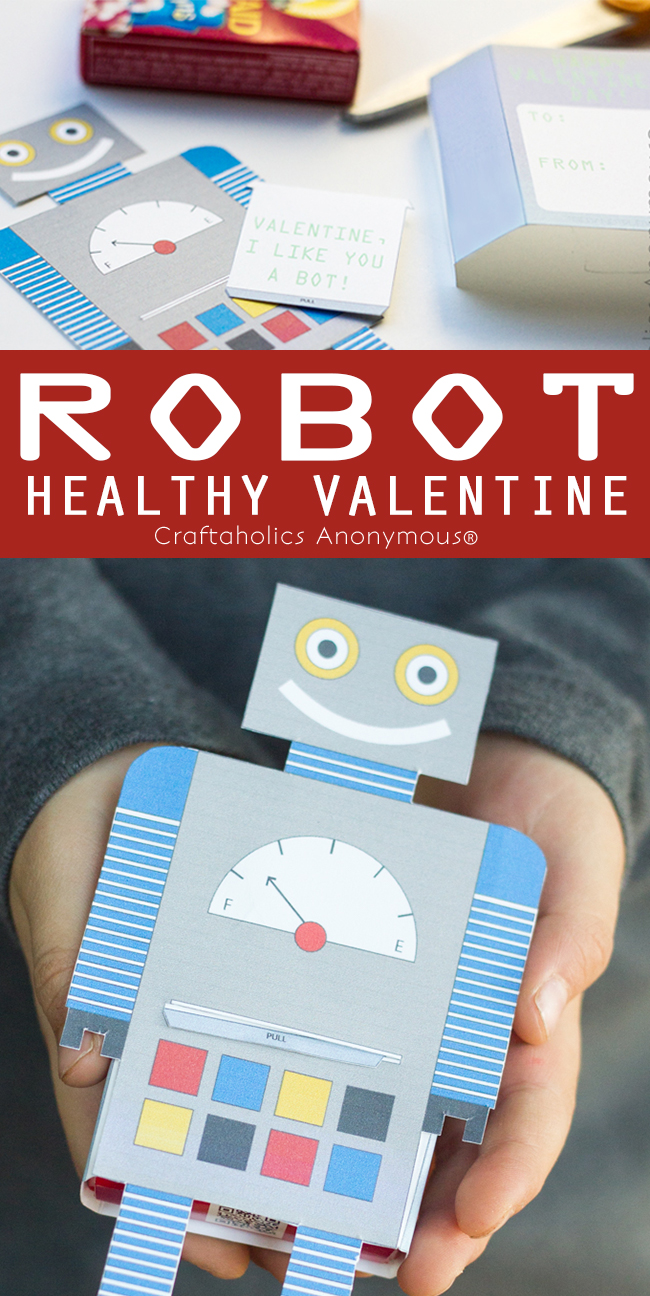 Free Printable Robot Valentine