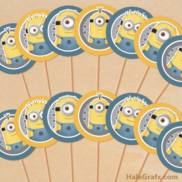 minion-cupcake-toppers