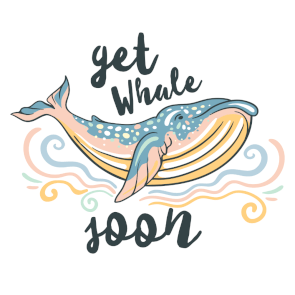 Free Printable Get Well Soon Whale Card