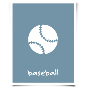 Free Printable Baseball Nursery Print