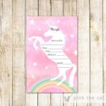 Free Printable Unicorn Invitations • Free-Printables.com