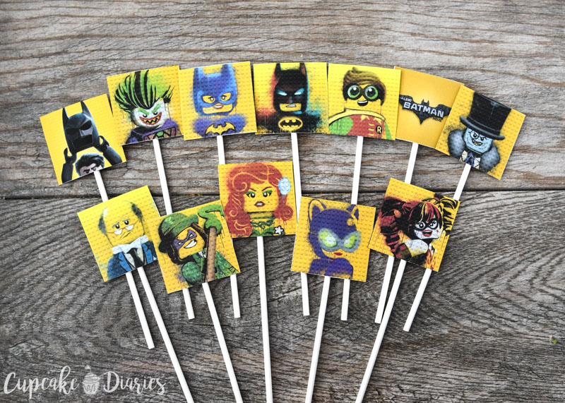 Free Printable LEGO Batman Cupcake Toppers • Free-Printables.com