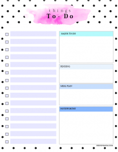 Free Printable Daily To-Do List Template