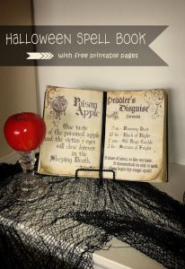 Free Printable Halloween Spell Book Pages