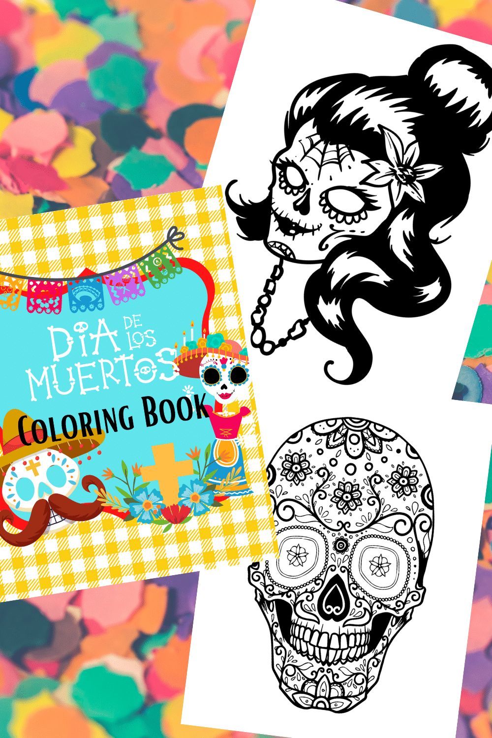 FREE Printable Dia De Los Muertos Coloring Book