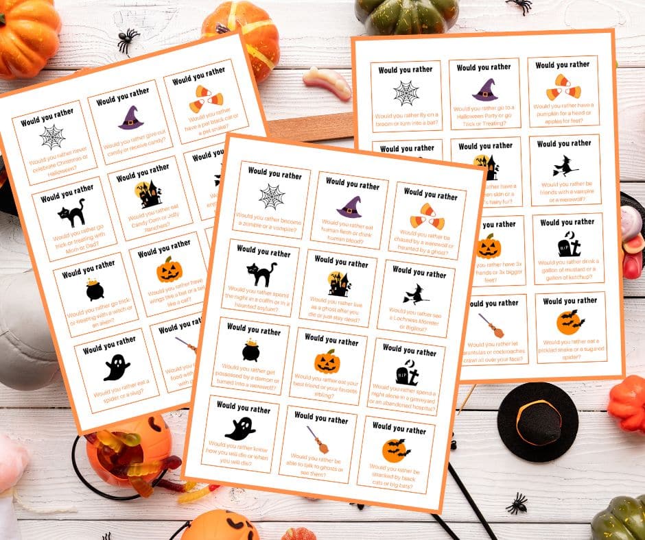 70 Halloween Would You Rather Questions {Free Printable!} 70 Halloween Would You Rather Questions {Free Printable!}