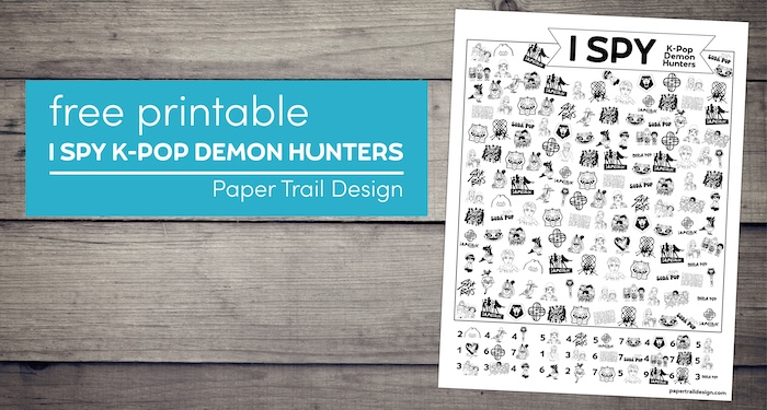 FREE Printable I Spy KPop Demon Hunters Activity